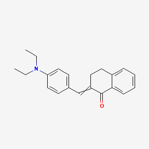 molecular formula C21H23NO B15380476 2-(4-(Diethylamino)benzylidene)-3,4-dihydronaphthalen-1(2H)-one 