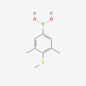 molecular formula C9H13BO2S B15380498 3,5-Dimethyl-4-(methylthio)phenylboronic acid 