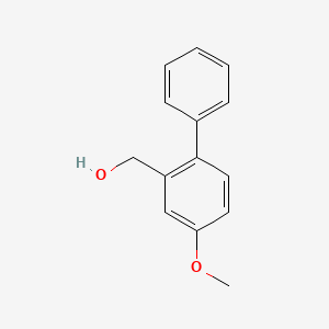 molecular formula C14H14O2 B15380504 (4-Methoxy-[1,1'-biphenyl]-2-yl)methanol 