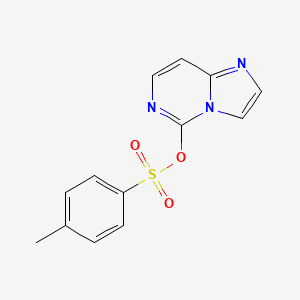 molecular formula C13H11N3O3S B15380519 Imidazo[1,2-c]pyrimidin-5-yl 4-methylbenzenesulfonate 