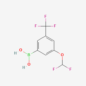 (3-(Difluoromethoxy)-5-(trifluoromethyl)phenyl)boronic acid