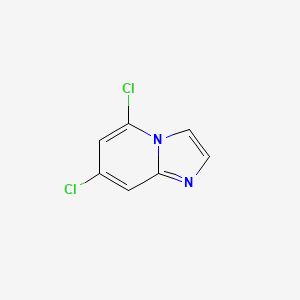 molecular formula C7H4Cl2N2 B15380542 5,7-Dichloroimidazo[1,2-A]pyridine 