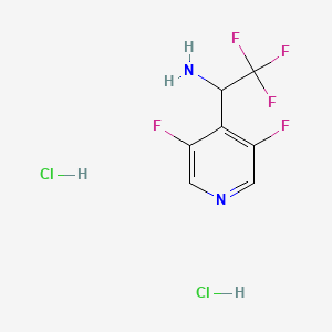 1-(3,5-Difluoropyridin-4-YL)-2,2,2-trifluoroethan-1-amine dihydrochloride