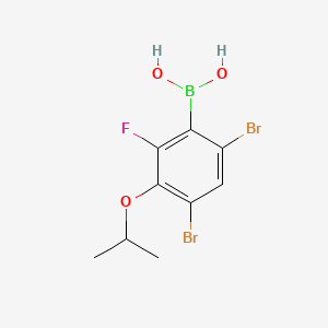 (4,6-Dibromo-2-fluoro-3-isopropoxyphenyl)boronic acid