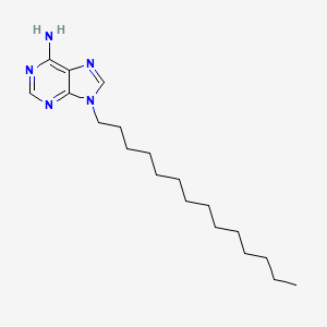 molecular formula C19H33N5 B15380595 9-Tetradecylpurin-6-amine CAS No. 68180-29-0