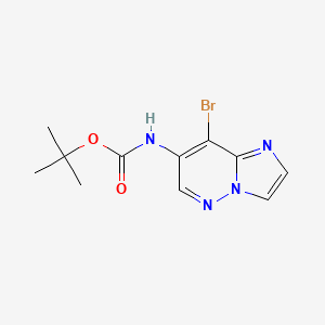 tert-Butyl (8-bromoimidazo[1,2-b]pyridazin-7-yl)carbamate