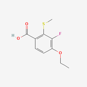 4-Ethoxy-3-fluoro-2-(methylthio)benzoic acid