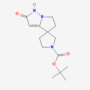 tert-Butyl 2'-oxo-1',2',5',6'-tetrahydrospiro[pyrrolidine-3,4'-pyrrolo[1,2-b]pyrazole]-1-carboxylate