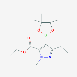 (5-(ethoxycarbonyl)-3-ethyl-1-methyl-1H-pyrazol-4-yl)boronic acid