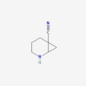 molecular formula C7H10N2 B15380649 2-Azabicyclo[4.1.0]heptane-6-carbonitrile 