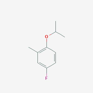 molecular formula C10H13FO B15380654 4-Fluoro-1-isopropoxy-2-methylbenzene 