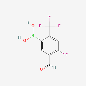 (4-Fluoro-5-formyl-2-(trifluoromethyl)phenyl)boronic acid