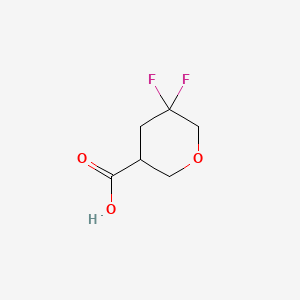 5,5-Difluorotetrahydro-2H-pyran-3-carboxylic acid