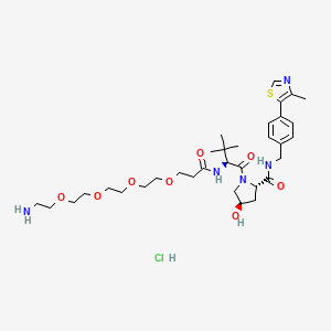 molecular formula C33H52ClN5O8S B15380798 (S,R,S)-Ahpc-peg4-amine hcl 