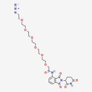 2-[2-[2-[2-[2-[2-(2-azidoethoxy)ethoxy]ethoxy]ethoxy]ethoxy]ethoxy]-N-[2-(2,6-dioxopiperidin-3-yl)-1,3-dioxoisoindol-4-yl]acetamide