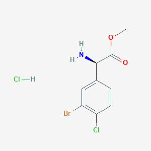 (R)-Methyl 2-amino-2-(3-bromo-4-chlorophenyl)acetate hydrochloride