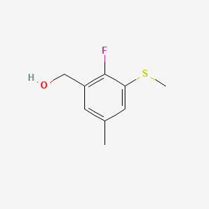 (2-Fluoro-5-methyl-3-(methylthio)phenyl)methanol