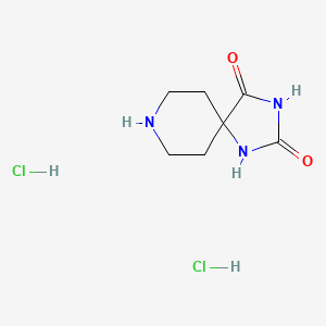 molecular formula C7H13Cl2N3O2 B15380869 1,3,8-Triazaspiro[4.5]decane-2,4-dione dihydrochloride 