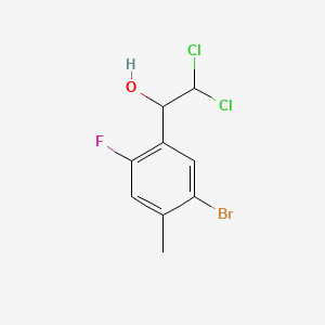 1-(5-Bromo-2-fluoro-4-methylphenyl)-2,2-dichloroethanol