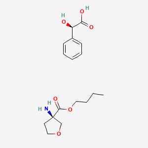 molecular formula C17H25NO6 B15380889 Butyl (R)-3-aminotetrahydrofuran-3-carboxylate (R)-2-hydroxy-2-phenylacetate 