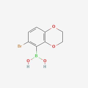 (6-Bromo-2,3-dihydrobenzo[b][1,4]dioxin-5-yl)boronic acid