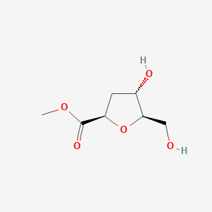 methyl (2R,4S,5R)-4-hydroxy-5-(hydroxymethyl)tetrahydrofuran-2-carboxylate