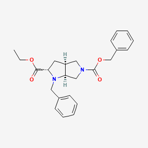 Racemic-(2S,3aS,6aS)-5-benzyl 2-ethyl 1-benzylhexahydropyrrolo[3,4-b]pyrrole-2,5(1H)-dicarboxylate