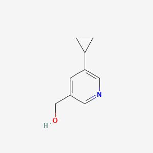 molecular formula C9H11NO B15381026 (5-Cyclopropylpyridin-3-YL)methanol 