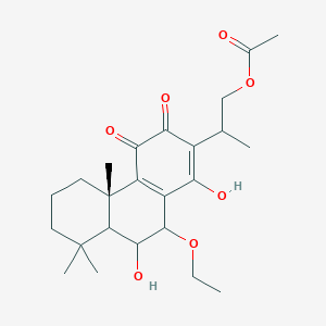 2-[(4bS)-10-ethoxy-1,9-dihydroxy-4b,8,8-trimethyl-3,4-dioxo-5,6,7,8a,9,10-hexahydrophenanthren-2-yl]propyl acetate