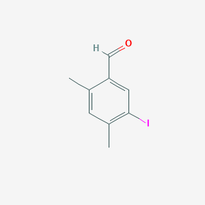 molecular formula C9H9IO B15381049 5-Iodo-2,4-dimethylbenzaldehyde 