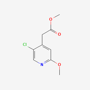 Methyl 2-(5-chloro-2-methoxypyridin-4-YL)acetate