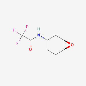 molecular formula C8H10F3NO2 B15381056 2,2,2-trifluoro-N-[(1R,3S,6S)-7-oxabicyclo[4.1.0]heptan-3-yl]acetamide CAS No. 836607-58-0