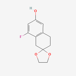 4'-fluorospiro[1,3-dioxolane-2,6'-7,8-dihydro-5H-naphthalene]-2'-ol