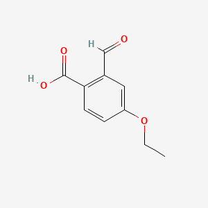 molecular formula C10H10O4 B15381102 4-Ethoxy-2-formylbenzoic acid 