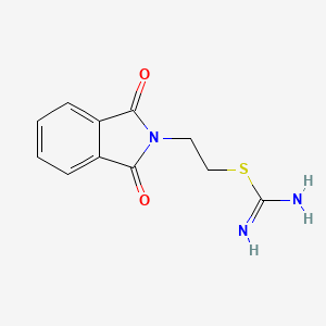 molecular formula C11H11N3O2S B15381112 2-(1,3-Dioxoisoindolin-2-YL)ethyl carbamimidothioate 