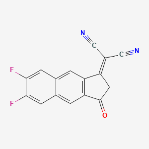 molecular formula C16H6F2N2O B15381121 2-(6,7-Difluoro-3-oxo-2,3-dihydro-1H-cyclopenta[B]naphthalen-1-ylidene)malononitrile 