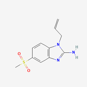 molecular formula C11H13N3O2S B15381161 1-allyl-5-(methylsulfonyl)-1H-benzo[d]imidazol-2-amine 