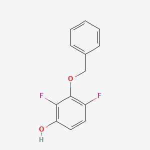 molecular formula C13H10F2O2 B15381163 3-(Benzyloxy)-2,4-difluorophenol 