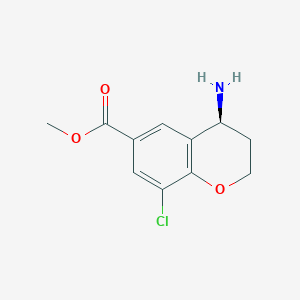 (S)-Methyl 4-amino-8-chlorochroman-6-carboxylate