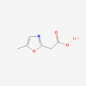 molecular formula C6H6LiNO3 B15381205 Lithium 2-(5-methyloxazol-2-YL)acetate 