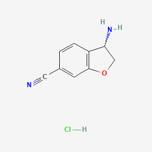 (3S)-3-Amino-2,3-dihydrobenzo[B]furan-6-carbonitrile hcl