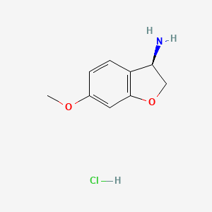 (3R)-6-Methoxy-2,3-dihydro-1-benzofuran-3-amine hcl