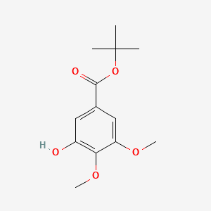 molecular formula C13H18O5 B15381241 Tert-butyl 3-hydroxy-4,5-dimethoxybenzoate 