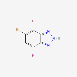 molecular formula C6H2BrF2N3 B15381253 6-Bromo-4,7-difluoro-1H-benzo[d][1,2,3]triazole 