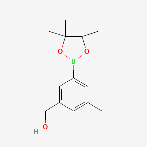 (3-Ethyl-5-(4,4,5,5-tetramethyl-1,3,2-dioxaborolan-2-yl)phenyl)methanol