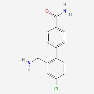 2'-(Aminomethyl)-4'-chloro-[1,1'-biphenyl]-4-carboxamide