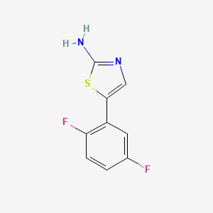 molecular formula C9H6F2N2S B15381281 5-(2,5-Difluorophenyl)thiazol-2-amine 