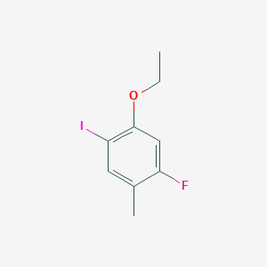 molecular formula C9H10FIO B15381290 1-Ethoxy-5-fluoro-2-iodo-4-methylbenzene 