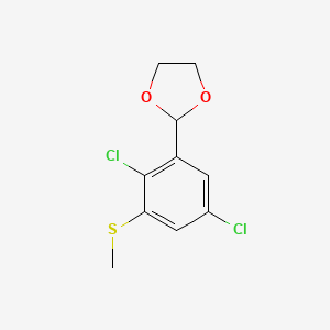 2-(2,5-Dichloro-3-(methylthio)phenyl)-1,3-dioxolane