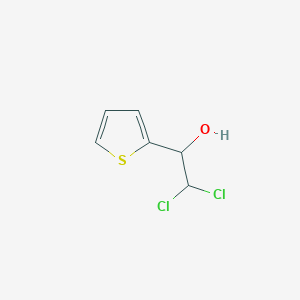 molecular formula C6H6Cl2OS B15381380 2,2-Dichloro-1-(thiophen-2-yl)ethanol 